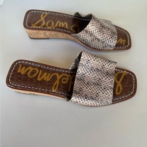 Sam Edelman Gray and Brown Sandal